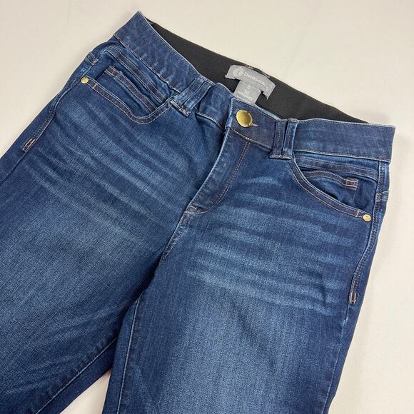 Democracy "Ab"Technology Step Fray Mid Rise Ankle Jeans Tummy Control Size 6 - Picture 2 of 11